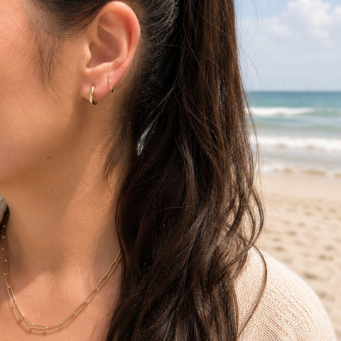 Beauty Sleepers – 9mm Sleeper Earrings in Gold