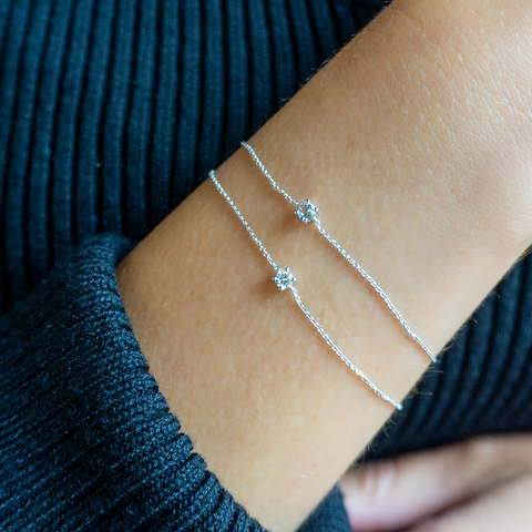 BIRTHSTONES BRACELETS birthstone-diamond-aquamarine -  Paddington Jeweller Online Jewellery