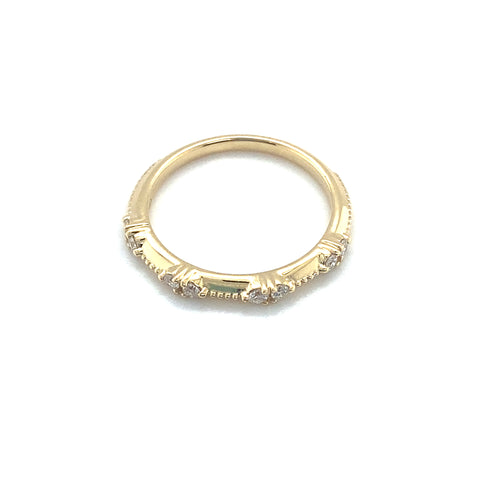 Boho Lace Diamond Wedding Ring -  Paddington Jeweller - Ojco