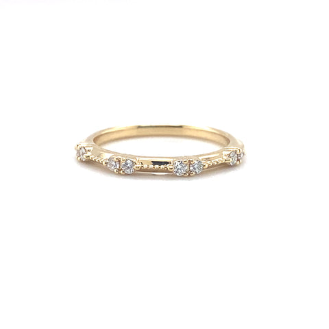 Boho Lace Diamond Wedding Ring -  Paddington Jeweller - Ojco