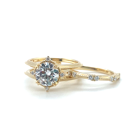 Boho Lace Diamond Wedding Ring -  Paddington Jeweller - Ojco