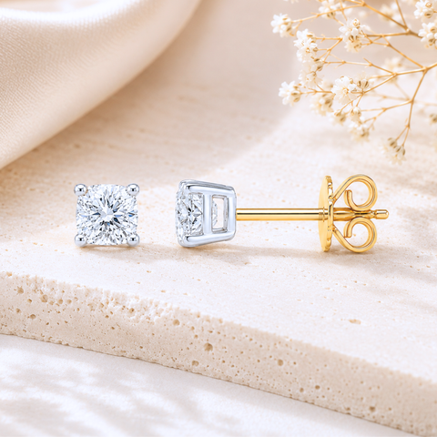 Celine Lab Grown Diamond Stud Earrings -  Paddington Jeweller - Ojco