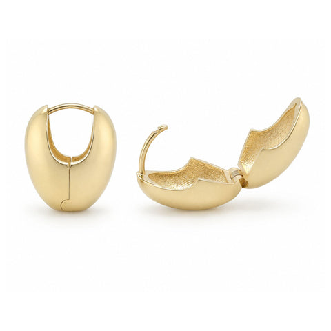 Wrenley Gold Huggie Earrings