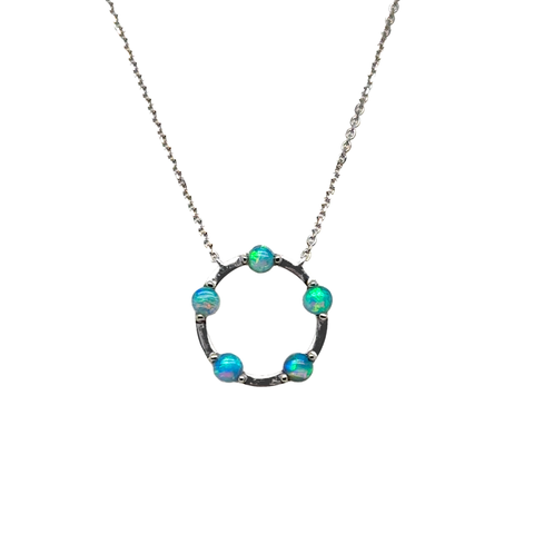 Arianna - Australian Light Opal Necklace