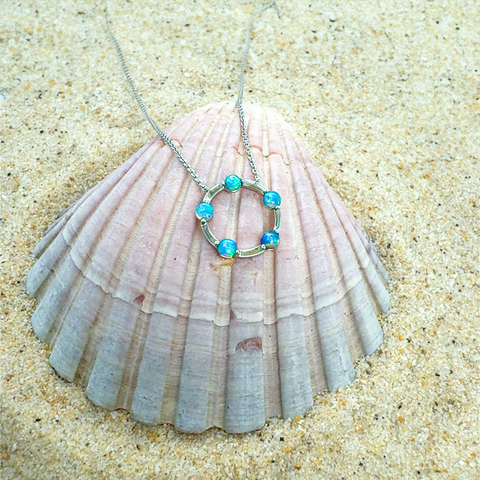 Arianna - Australian Light Opal Necklace