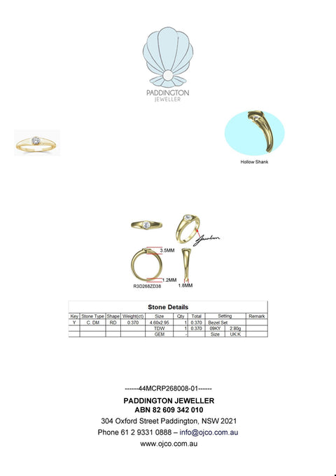 Rowan - Custom design signet ring