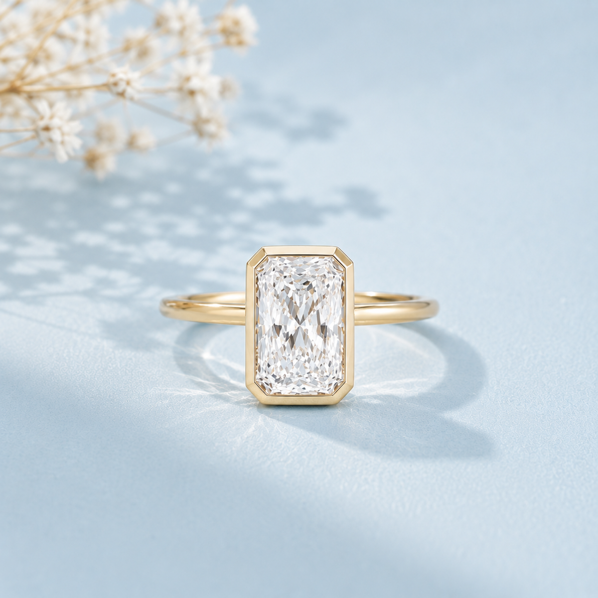 Anu - Full bezel set Engagement Ring -  Paddington Jeweller - Ojco