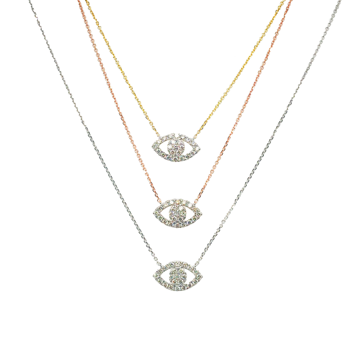 DIAMOND EVIL EYE -  Paddington Jeweller - Ojco