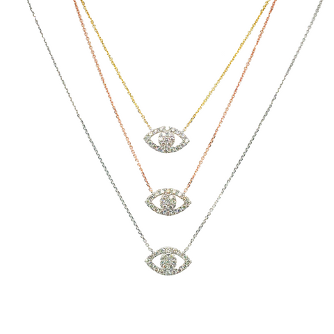 DIAMOND EVIL EYE -  Paddington Jeweller - Ojco