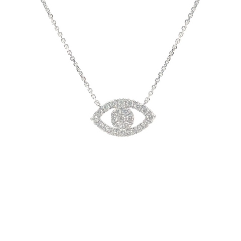 DIAMOND EVIL EYE -  Paddington Jeweller - Ojco