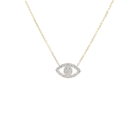 DIAMOND EVIL EYE -  Paddington Jeweller - Ojco
