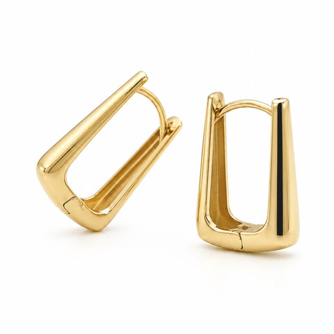 Avianna Rectangular Huggie Earrings