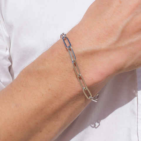 OBLONG TRACE BRACELET  -4.6MM -  Paddington Jeweller - Ojco