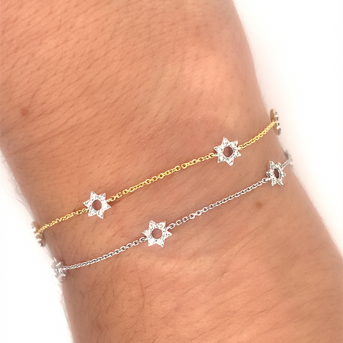 Diamond Magen David bracelet -  Paddington Jeweller - Ojco