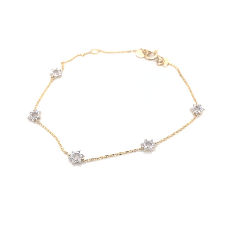 Diamond Magen David bracelet -  Paddington Jeweller - Ojco