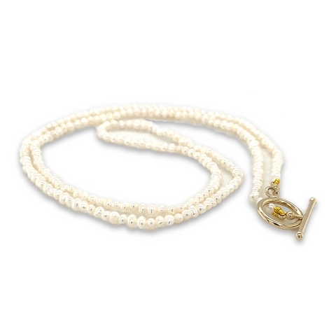 MINI SEED PEARL NECKLACE -  Paddington Jeweller - Ojco