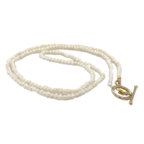 MINI SEED PEARL NECKLACE -  Paddington Jeweller - Ojco