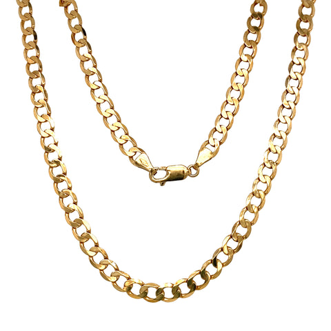 DIAMOND CUT CURB CHAIN - 5MM - 50CM -  Paddington Jeweller - Ojco