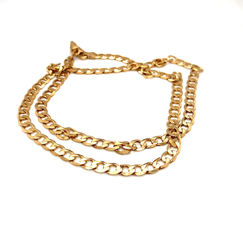 DIAMOND CUT CURB CHAIN - 5MM - 50CM -  Paddington Jeweller - Ojco