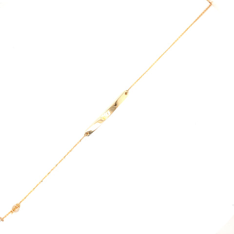 Meg - 9kt gold ID Bracelet -  Paddington Jeweller - OJ Co
