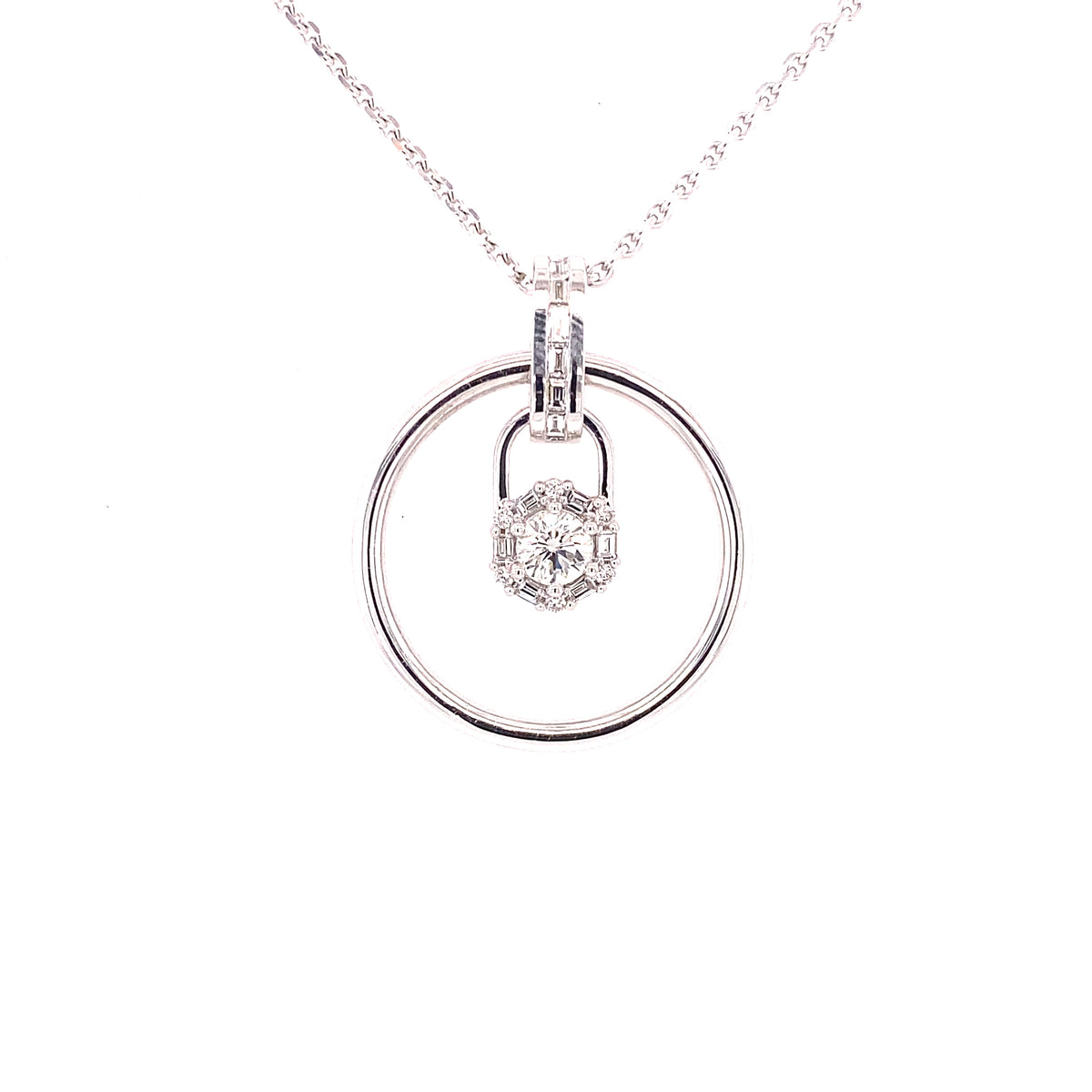 Custom Made for Sally - 18kt white gold diamond necklace -  Paddington Jeweller - OJ Co