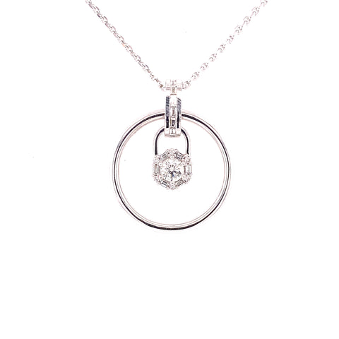 Custom Made for Sally - 18kt white gold diamond necklace -  Paddington Jeweller - OJ Co