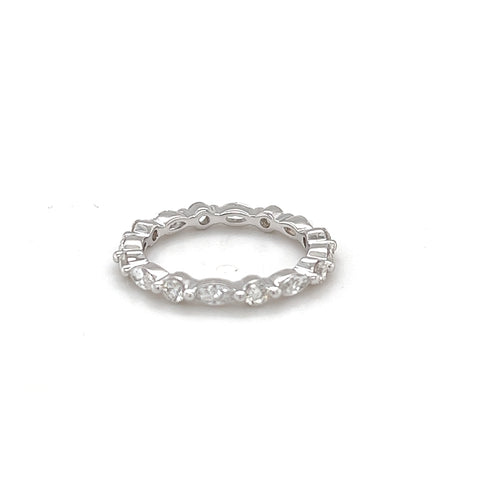 Custom Made  for Tiah - 18kt white gold full diamond eternity ring -  Paddington Jeweller - OJ Co