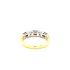 Custom Made for Sue - 18ktYellow and White Gold Ruby and Diamond Ring ( Customer Diamonds) -Paddington Jeweller - Ojco