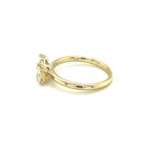 Custom made for Rebecca - 9kt Yellow Gold Diamond Toi et moi Ring(All stones provided by customer) -  Paddington Jeweller - Ojco