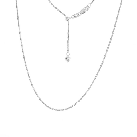 FOXTAIL CHAIN ADJUSTABLE - 1MM - 47/52CM -  Paddington Jeweller - Ojco