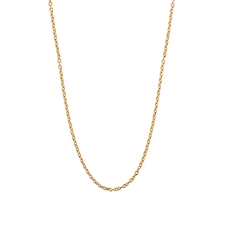 .9mm Diamond Cut Oblong Trace Chain in 9kt Yellow Gold, 40cm -  Paddington Jeweller - OJ Co