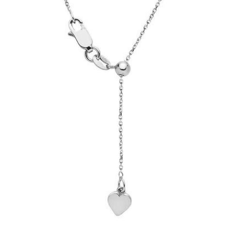 9kt White Gold 1.5mm 47cm Trace Adjustable Chain -  Paddington Jeweller - OJ Co