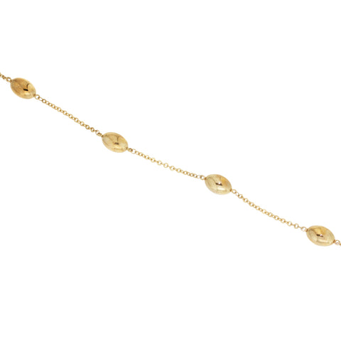 Oval Balls Trace Bracelet in 9kt Yellow Gold -  Paddington Jeweller - OJ Co