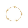 Tear Drop Discs Bracelet in 9kt Yellow Gold, 19cm -Paddington Jeweller - OJ Co