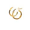 9kt Yellow Gold 10mm Square Tube Hoop Earrings -Paddington Jeweller - OJ Co