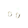 7x1.8mm Flat Huggie Earrings in 9kt White Gold -Paddington Jeweller - OJ Co