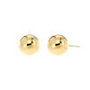 7mm Shiny Polished Ball Stud Earrings in 9kt Yellow Gold -Paddington Jeweller - OJ Co