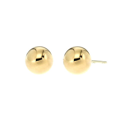 7mm Shiny Polished Ball Stud Earrings in 9kt Yellow Gold -  Paddington Jeweller - OJ Co