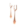 Tear Drop Dangle Continental Clip Earrings in 9kt Rose Gold -Paddington Jeweller - OJ Co