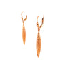Polished Marquise Drop Continental Clip Earrings in 9kt Rose Gold -Paddington Jeweller - OJ Co