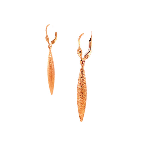 Polished Marquise Drop Continental Clip Earrings in 9kt Rose Gold -  Paddington Jeweller - OJ Co