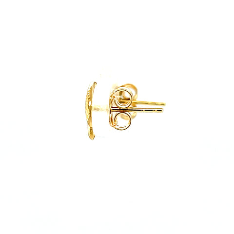 9kt Yellow Gold Leaf Studs Earrings -  Paddington Jeweller - OJ Co