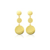 Triple Circle Drop Earrings in 9kt Yellow Gold -Paddington Jeweller - OJ Co