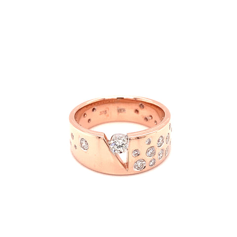 Custom made for Maggie - 9K Rose and White Gold diamond ring in 740532_ -  Paddington Jeweller - OJ Co