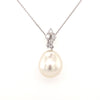 Custom made South Sea Pearl and diamond pendant ( Customer South Sea Pearl and Diamonds) -Paddington Jeweller - OJ Co