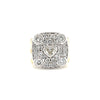 Custom Made for Leanne -18kt yellow and white gold 2.15ct diamond ring , customer diamonds -Paddington Jeweller - Ojco