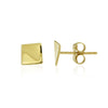 OJCO 375 9ct Gold - 9kt Yellow Gold Curved Square Stud Earrings -Paddington Jeweller - OJ Co