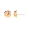OJCO - 375 9ct Gold -9kt rose gold 8mm half ball stud earrings -Paddington Jeweller - OJ Co
