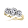 CARINA - 1.00ct Diamond Round Cluster Engagement Ring -Paddington Jeweller - OJ Co