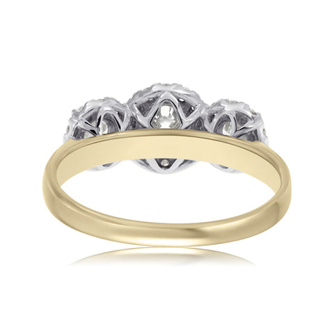 CARINA - 1.00ct Diamond Round Cluster Engagement Ring -  Paddington Jeweller - OJ Co